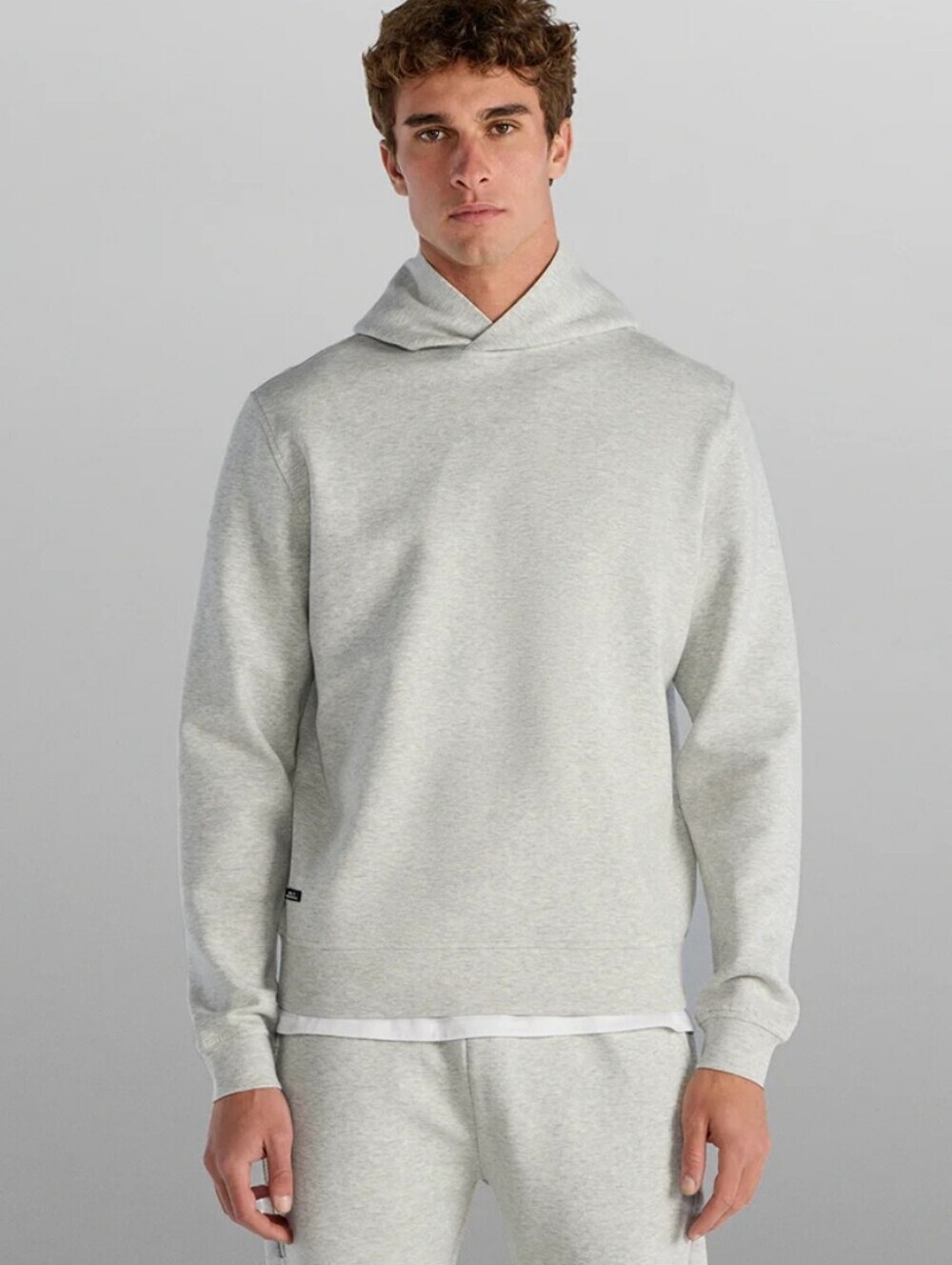 NWT BYLT Roamknit Hoodie Light Heather Gray Size Small